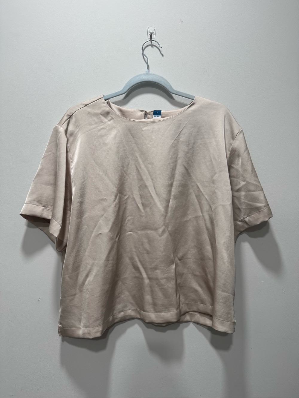 Old Navy Short Sleeve Crewneck Shirt - Light Beige